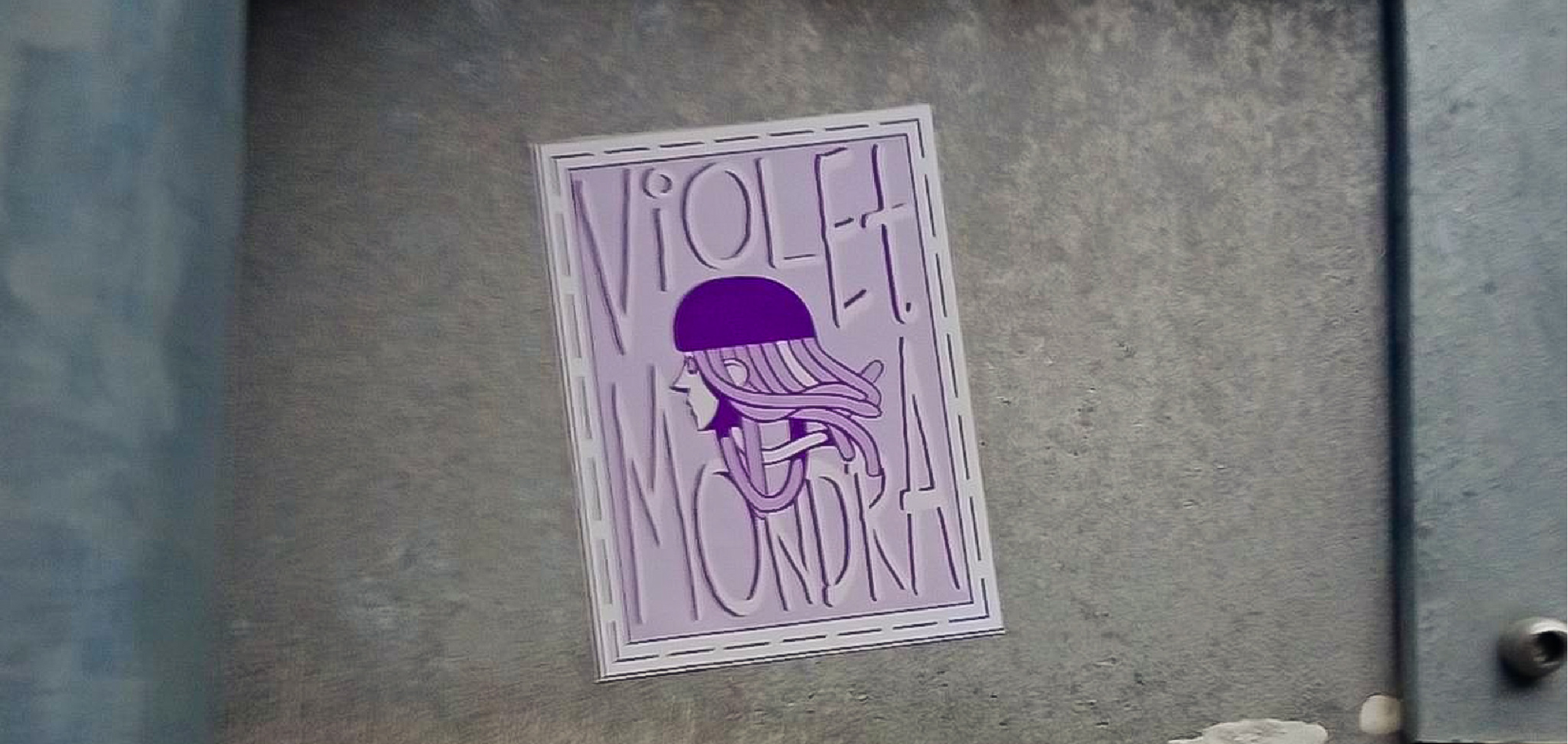 sticker violet